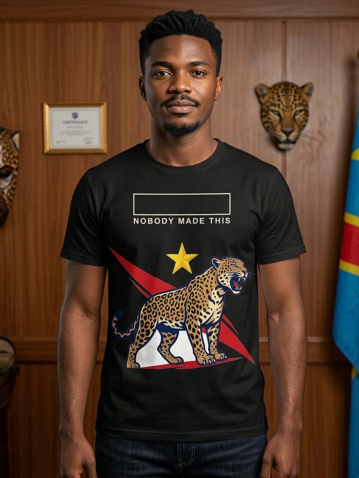 Item No. 0023. A shirt about DR Congo National Team Surge. Rev A.