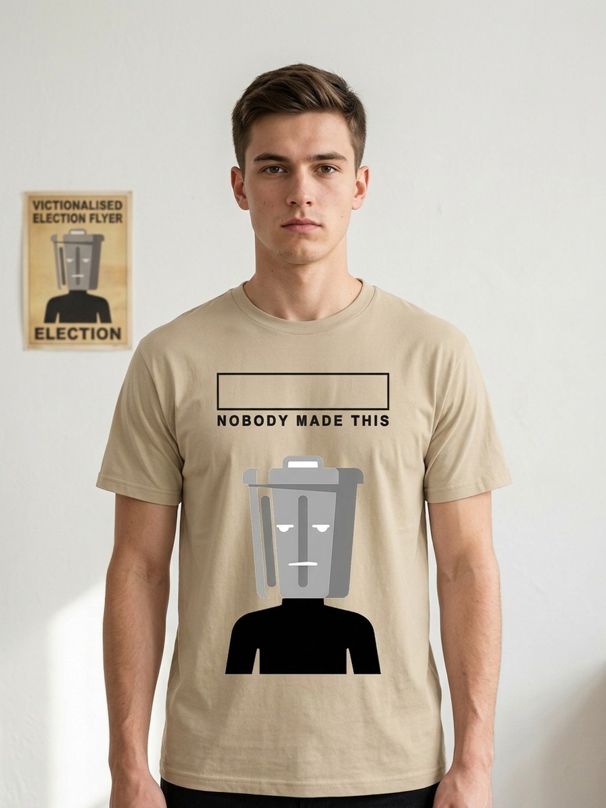 Item No. 0045. A shirt about Count Binface Satire. Rev A.