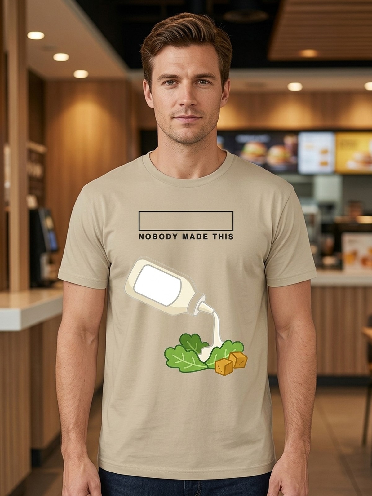 Item No. 0062. A shirt about McDonald's New Caesar Sauce Craze. Rev A.