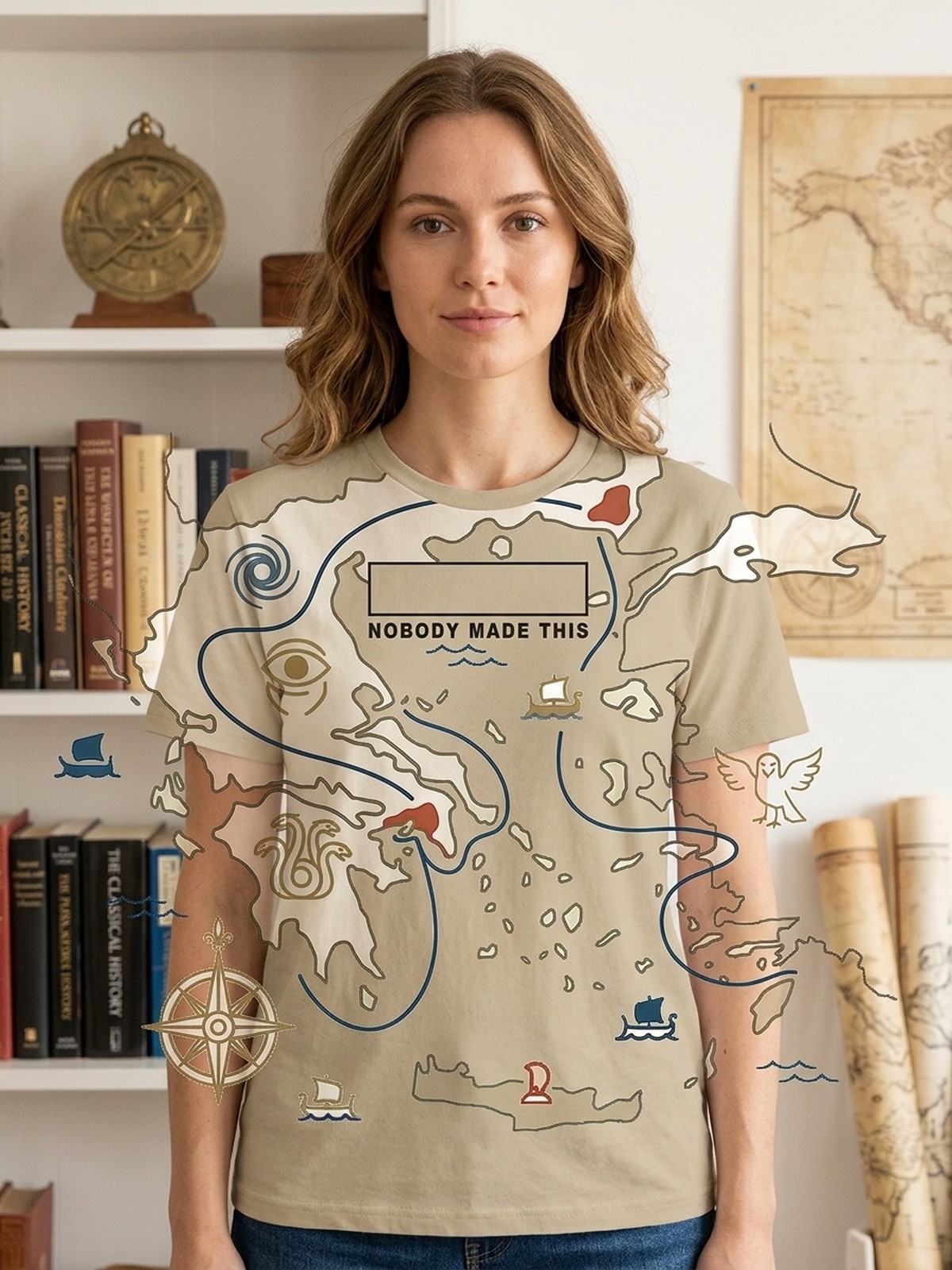 Item No. 0071. A shirt about The Odyssey: Epic Journey Reimagined. Rev A.